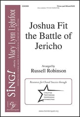 Joshua Fit the Battle of Jericho Three-Part Mixed choral sheet music cover